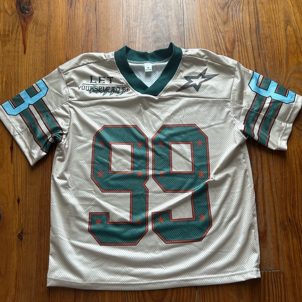 Star Sports Jersey - Green and Cream